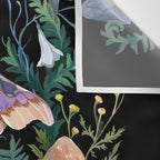 Sphinx Moth Moon Garden Wall Tapestry Gallery Image 3