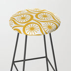 Mid Century Modern Atomic Drops Yellow Stool Gallery Image 2
