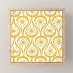Mid Century Modern Atomic Drops Yellow Mini Art Print Gallery Image 1