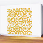 Mid Century Modern Atomic Drops Yellow Wall Mural Gallery Image 2