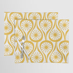 Mid Century Modern Atomic Drops Yellow Placemat Gallery Image 1
