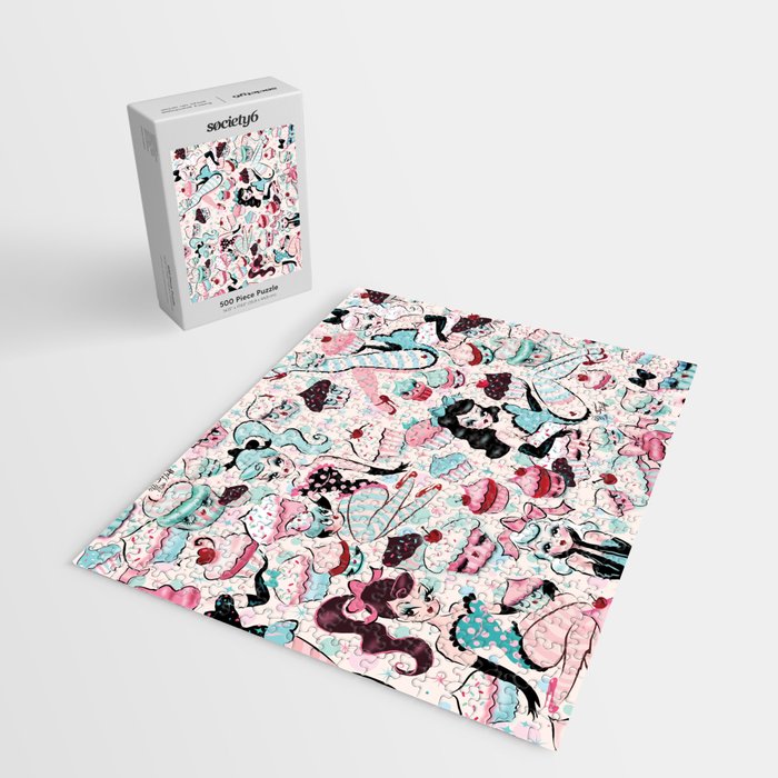 Cupcake Dolls Pattern Jigsaw Puzzle Gallery Image 2