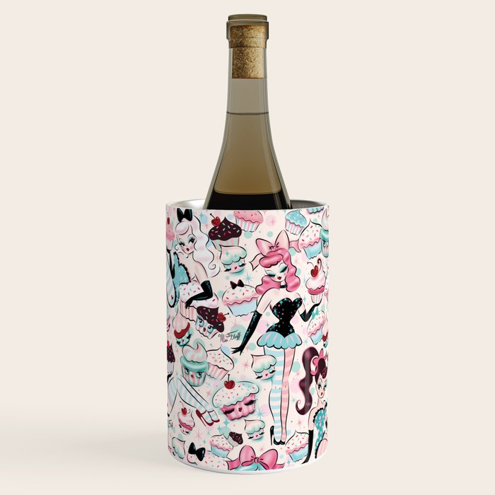 Cupcake Dolls Pattern Wine Chiller Gallery Image 2