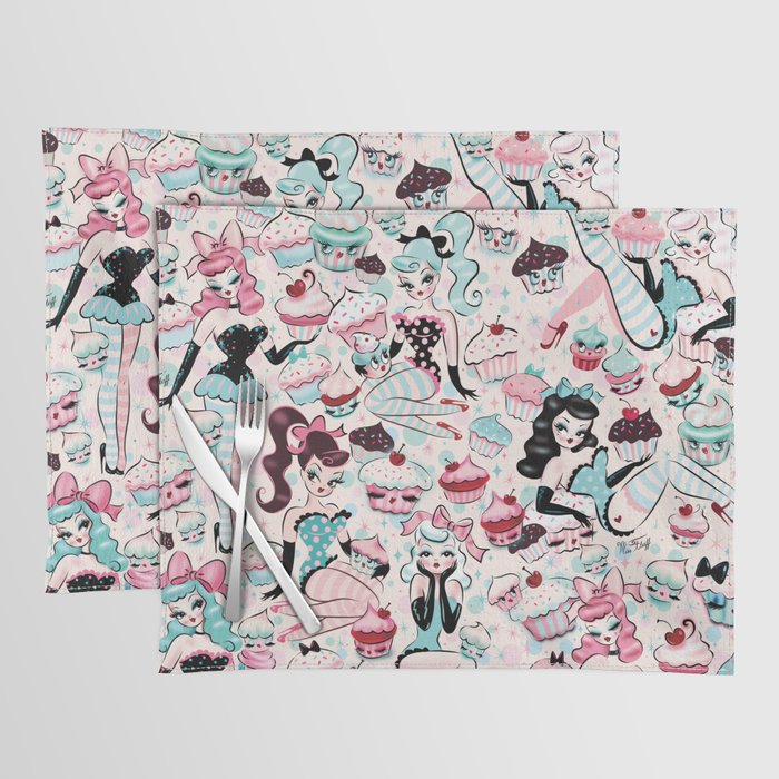 Cupcake Dolls Pattern Placemat Gallery Image 1