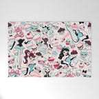 Cupcake Dolls Pattern Welcome Mat Gallery Image 1
