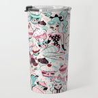 Cupcake Dolls Pattern Travel Mug Gallery Image 3