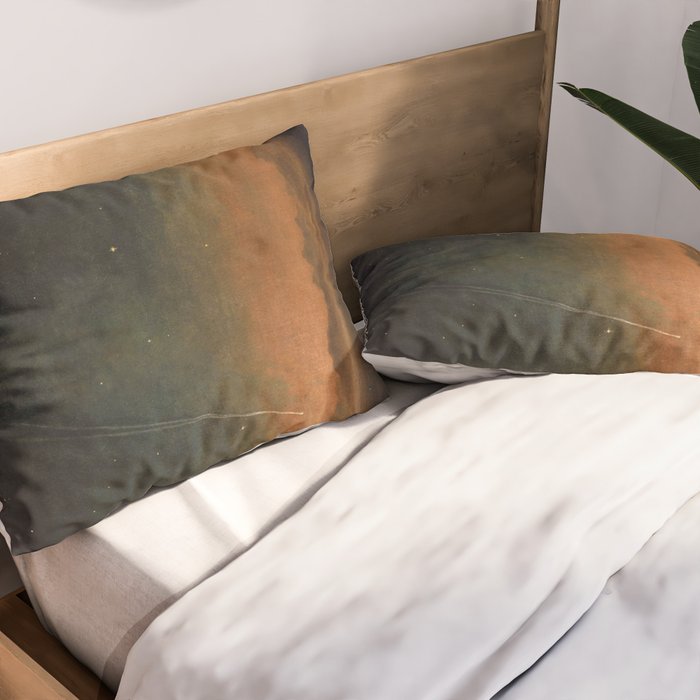 Smyth - The Great Comet of 1843 Sunset Magical Stars Pillow Sham Gallery Image 2