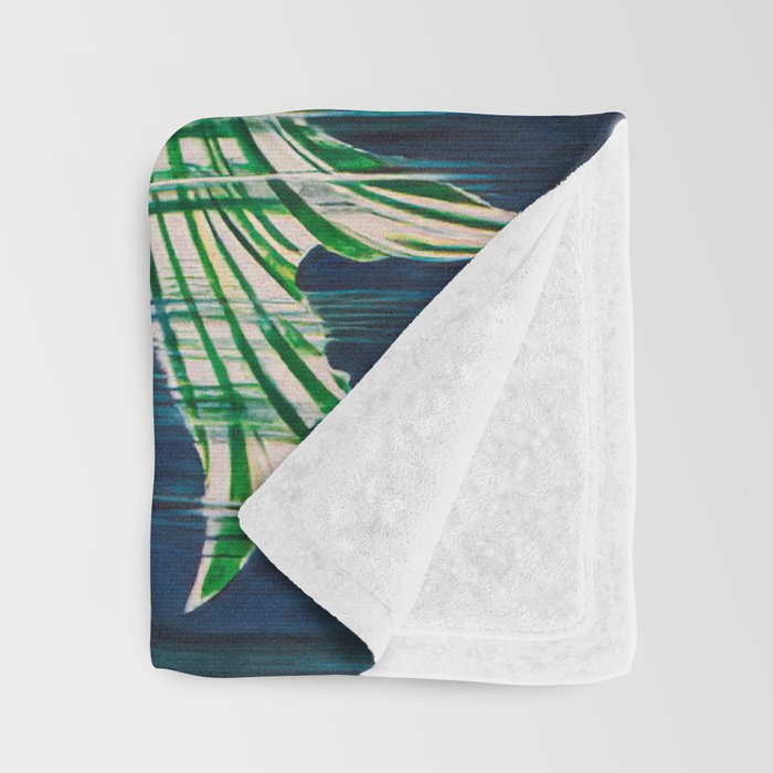 Mermaid with Sponge Vintage Poster Throw Blanket Gallery Image 3