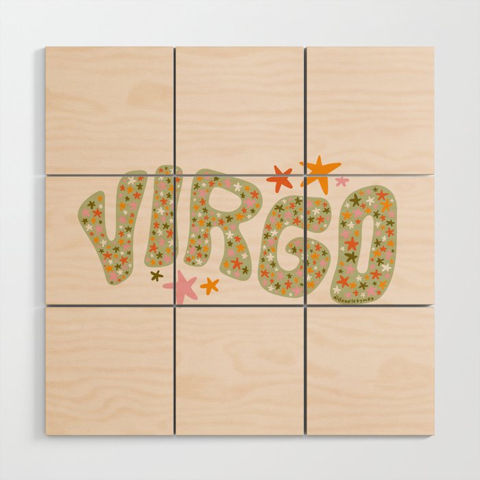 Starry Virgo Wood Wall Art Gallery Image 1