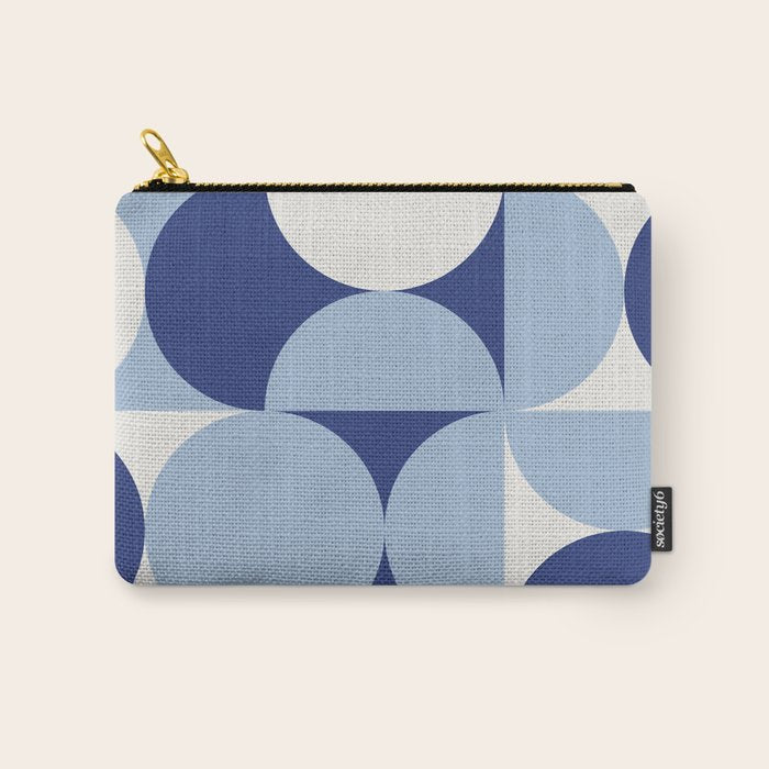 day dream geometry abstract blue Carry All Pouch Gallery Image 1