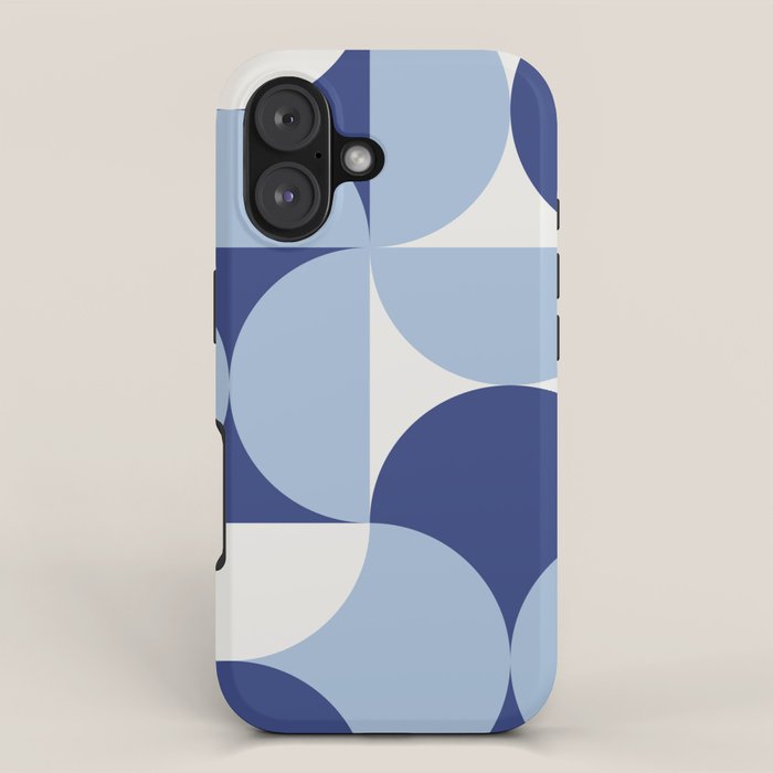 day dream geometry abstract blue iPhone Case Gallery Image 1