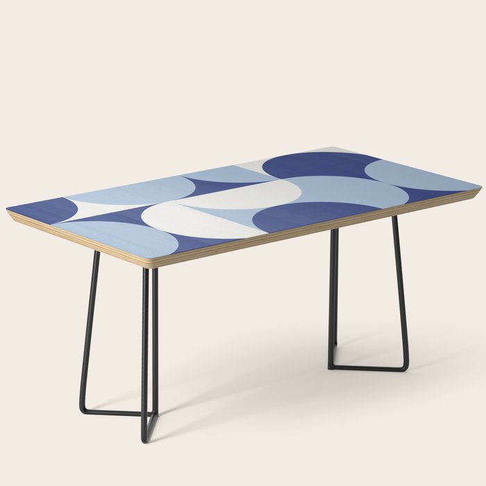 day dream geometry abstract blue Coffee Table Gallery Image 1