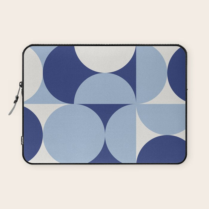 day dream geometry abstract blue Laptop Sleeve Gallery Image 1