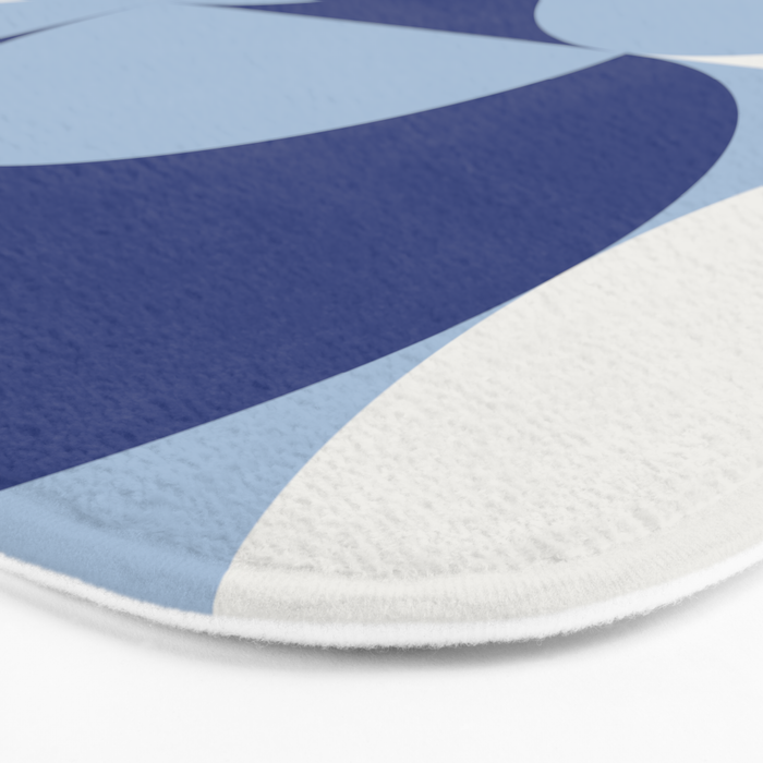 day dream geometry abstract blue Bath Mat Gallery Image 3