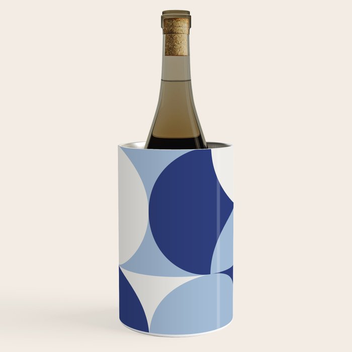 day dream geometry abstract blue Wine Chiller Gallery Image 2
