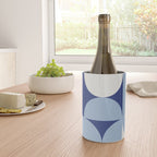 day dream geometry abstract blue Wine Chiller Gallery Image 4
