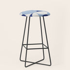 day dream geometry abstract blue Stool Gallery Image 1
