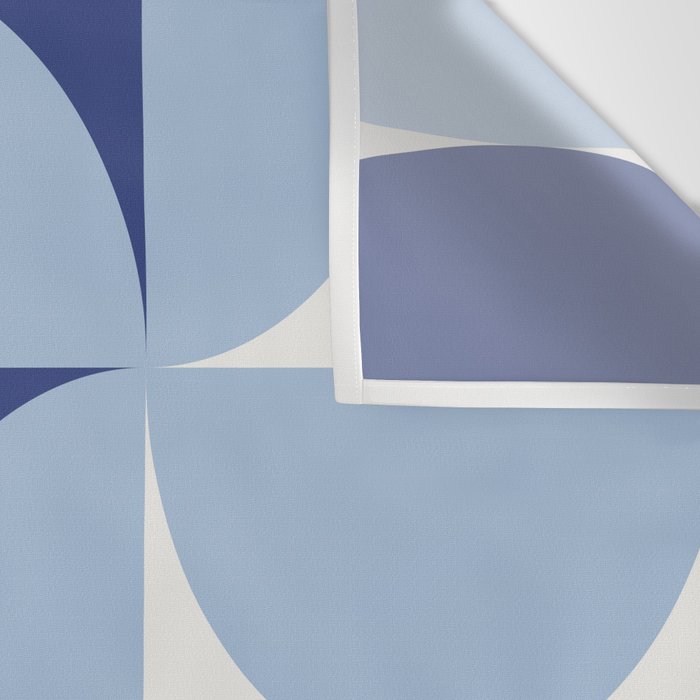 day dream geometry abstract blue Wall Tapestry Gallery Image 3