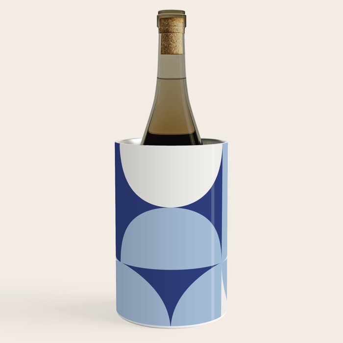 day dream geometry abstract blue Wine Chiller Gallery Image 1