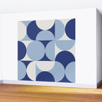 day dream geometry abstract blue Wall Mural Gallery Image 2