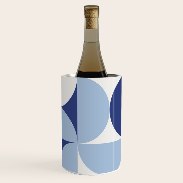 day dream geometry abstract blue Wine Chiller Gallery Image 3