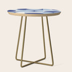 day dream geometry abstract blue Side Table Gallery Image 1