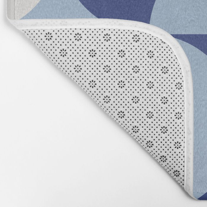 day dream geometry abstract blue Bath Mat Gallery Image 2