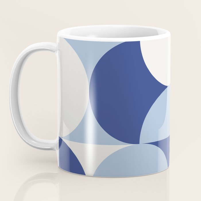 day dream geometry abstract blue Coffee Mug Gallery Image 3
