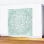 Mandala, Yoga, Love, Flower of Life, Teal Green Wall Mural Gallery Image 2