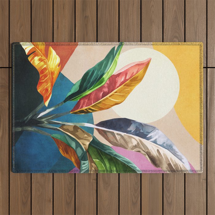 Colorful Branching Out 27 Outdoor Rug Gallery Image 1