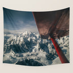 Flying Around Denali Wall Tapestry Gallery Image 4