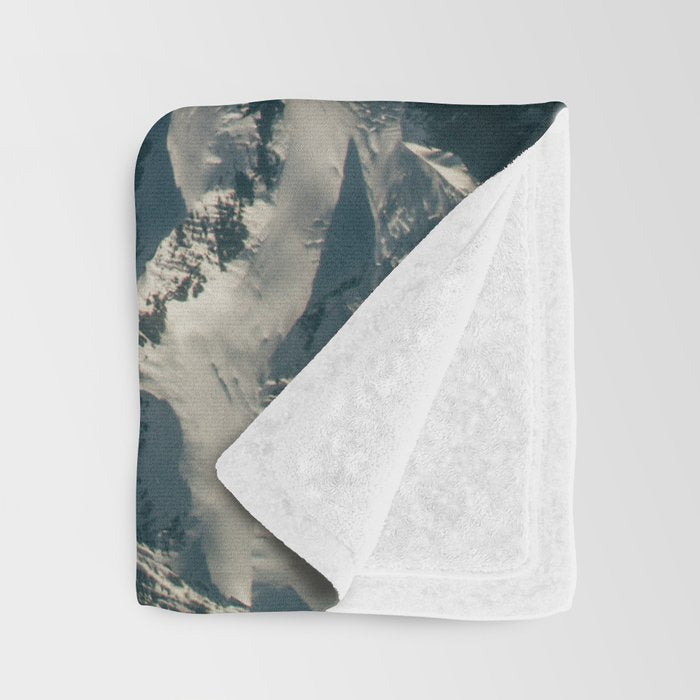 Flying Around Denali Throw Blanket Gallery Image 3