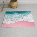 Turquoise Sea Pastel Beach Rug Gallery Image 1