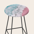Turquoise Sea Pastel Beach Stool Gallery Image 2