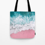 Turquoise Sea Pastel Beach Tote Bag Gallery Image 1