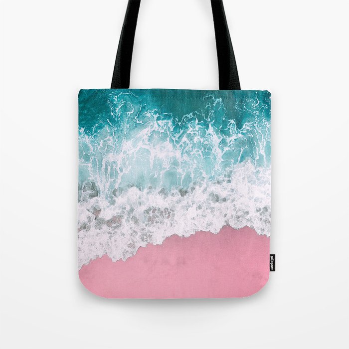 Turquoise Sea Pastel Beach Tote Bag Gallery Image 1