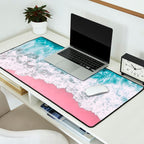 Turquoise Sea Pastel Beach Desk Mat Gallery Image 2