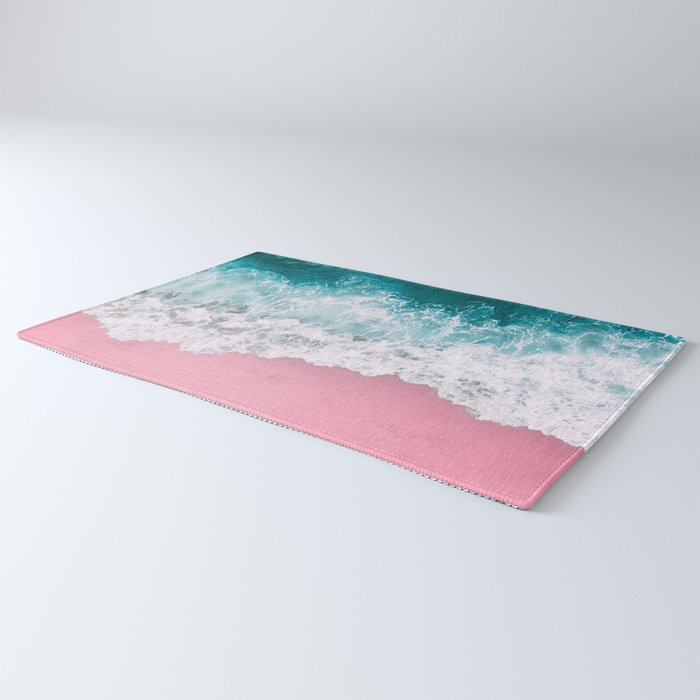 Turquoise Sea Pastel Beach Rug Gallery Image 3