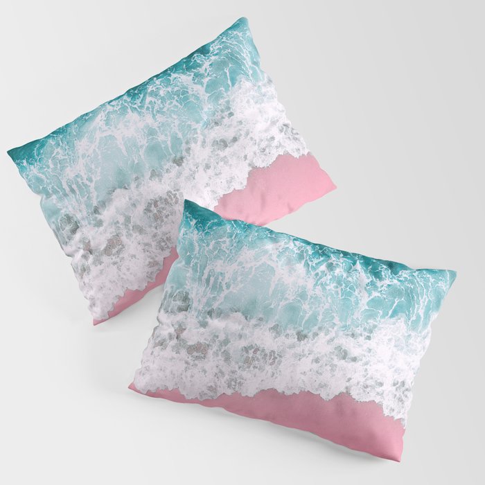 Turquoise Sea Pastel Beach Pillow Sham Gallery Image 3