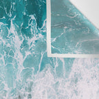 Turquoise Sea Pastel Beach Wall Tapestry Gallery Image 3