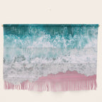 Turquoise Sea Pastel Beach Wall Hanging Gallery Image 1