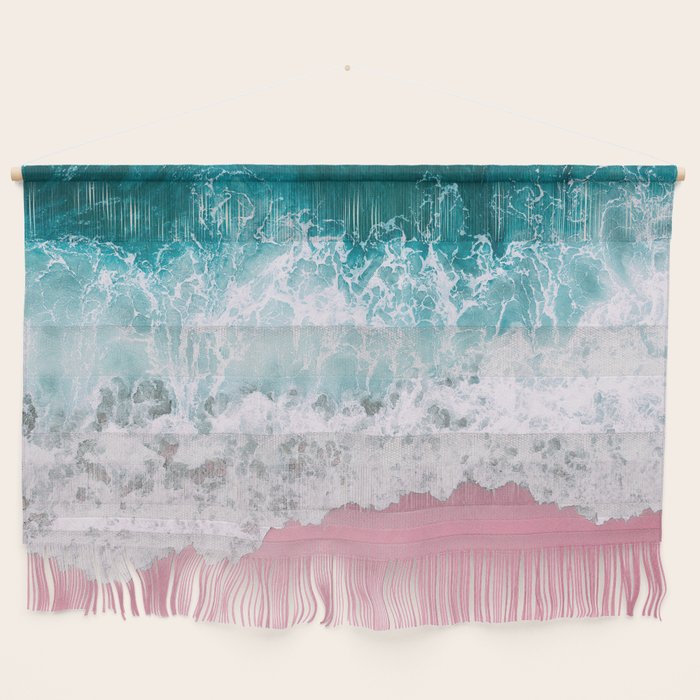 Turquoise Sea Pastel Beach Wall Hanging Gallery Image 1