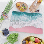 Turquoise Sea Pastel Beach Cutting Board Gallery Image 2