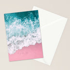 Turquoise Sea Pastel Beach Stationery Card Gallery Image 2