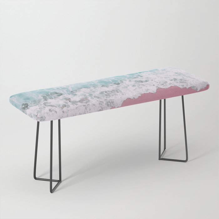 Turquoise Sea Pastel Beach Bench Gallery Image 1