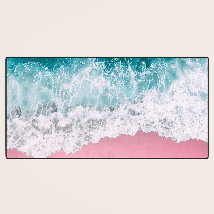 Turquoise Sea Pastel Beach Desk Mat Gallery Image 3