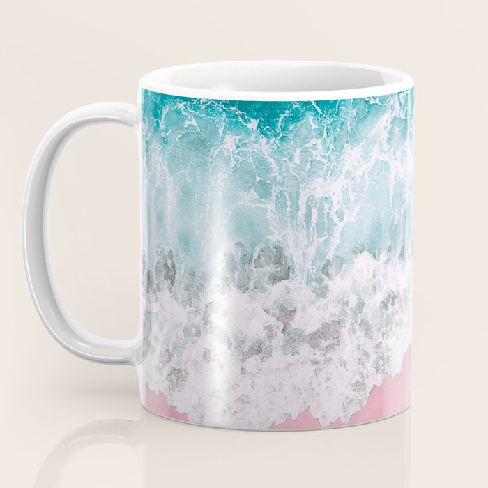 Turquoise Sea Pastel Beach Coffee Mug Gallery Image 3