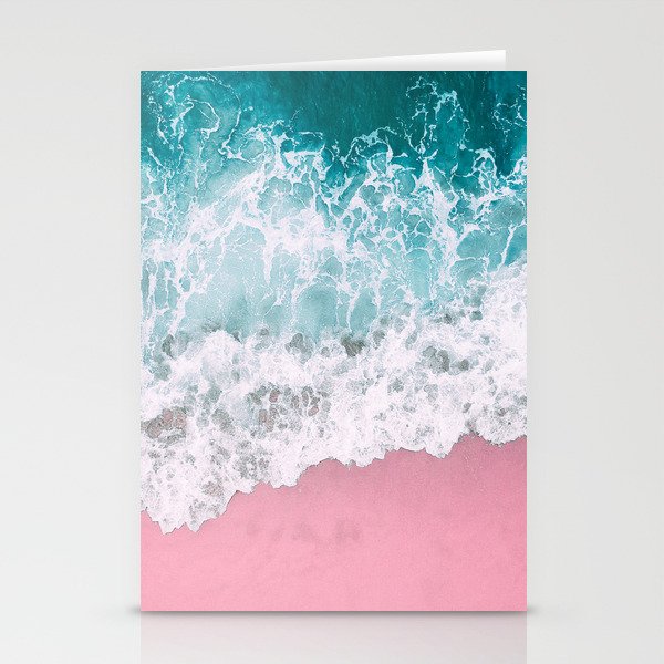 Turquoise Sea Pastel Beach Stationery Card Gallery Image 2
