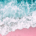 Turquoise Sea Pastel Beach Coffee Mug Gallery Image 2