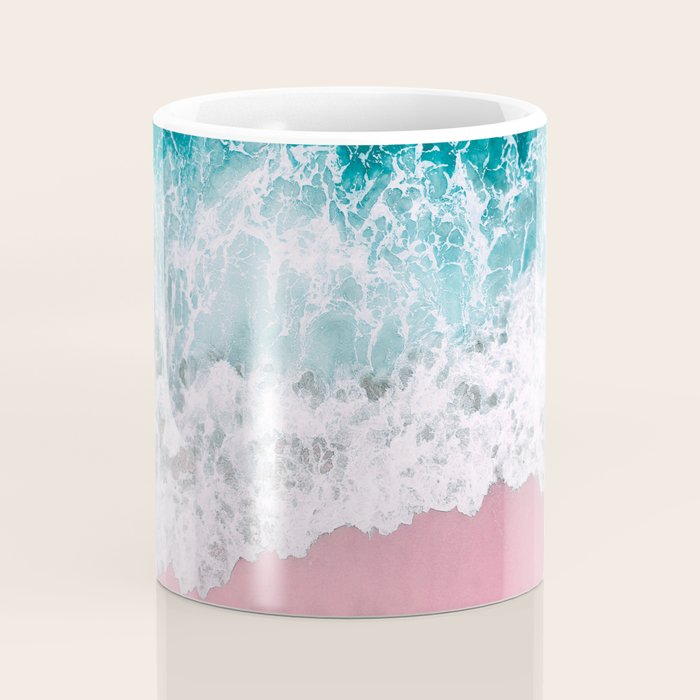 Turquoise Sea Pastel Beach Coffee Mug Gallery Image 4